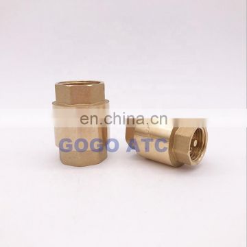 High quality brass In-Line Spring Vertical Check Valve for Water meter DN15/DN20/DN25 1/2" 3/4" 1 inch