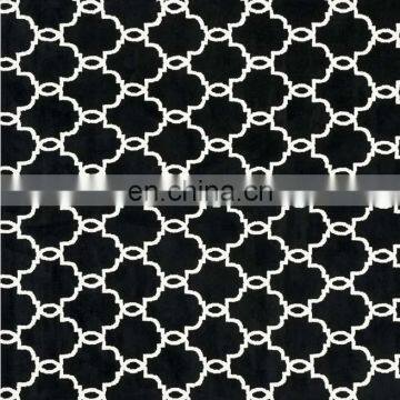 MACHINE KNITTED MICRO FIBER RUG - M504 MODERN PATTERN DESIGN RED/BLACK photo-2