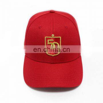 Manufacturer Plain Red Baseball Cap With Metal Buckle