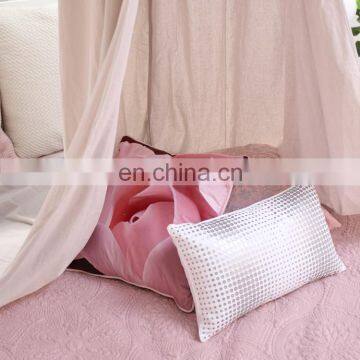 Decoration Ins Pink Cotton Princess Castle Bed Canopy Mosquito Net for Kids Baby and Adults photo-2