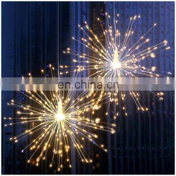 Led Fairy Garland Twinkle Light Festival Hanging Firework Starburst Remote String Lights Christmas Wedding Outdoor Decor photo-6