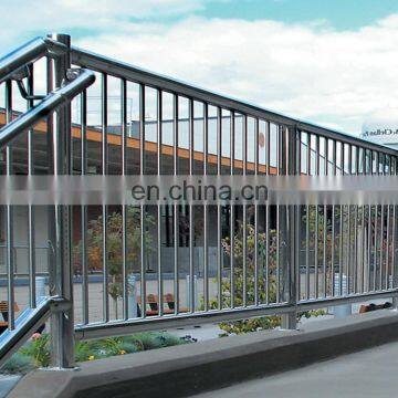 Outdoor Metal Low Price Per Metre Floor Mount Prefabricated Glass Railing Balustrade Price photo-7
