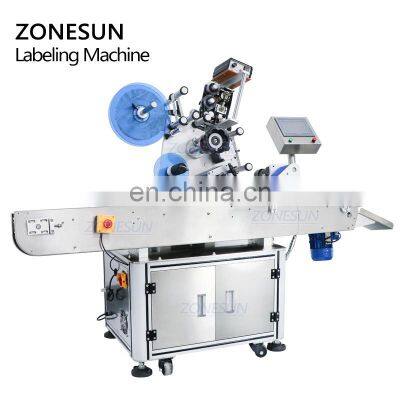 ZONESUN ZS-TB823 Horizontal Tube Sticker Automatic Crayon Plastic Round Bottle Labeling Machine For Cryo Vials photo-4