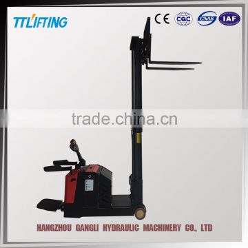 high quality double mast counterbalanced walkie stacker