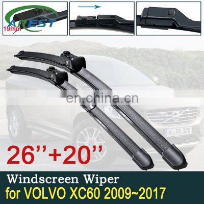 for VOLVO XC60 2009 2010 2011 2012 2013 2014 2015 2016 2017 Car Wiper Blades Coaster XC 60 Windshield Wipers Car Accessories