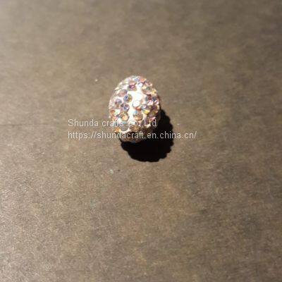 China Natural Stone Crystal ab Oval Shape Beads, White Crystal AB for Jewelry photo-3
