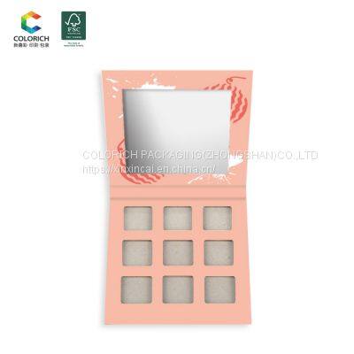 Empty Rectangular Square Triangle Eyeshadow Palette Custom Empty Magnetic Paper Packaging Gift Box 25 Color Eyeshadow Palette photo-4