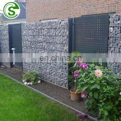 Garden decoration fence welded Galfan/ galvanized steel wire architectural gabion