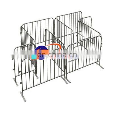 Heavy Duty Interlocking Steel Barricade Galvanized Crowd Control Barriers Temporary Fence low price