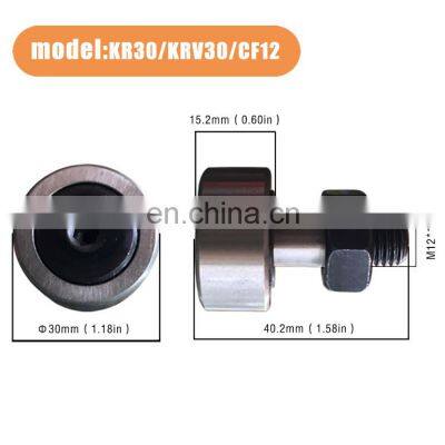 KR30 KRV30 CF12 Wholesale Stud-type Cam Follower Bolt-type Bolt Type Needle Roller Bearing photo-2