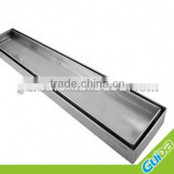 SMART TILE INSERT STAINLESS STEEL LINEAR FLOOR WASTE SHOWER DRAIN 800 MM LONG