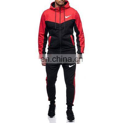 2021 foreign trade autumn and winter outdoor sports suit large size men's casual loose two-piece men's jogging suit