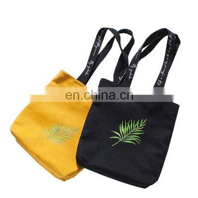 Canvas Cotton Tote Shopping Shoulder Handbag with Custom Printing