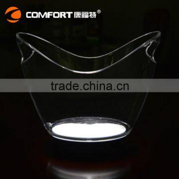 small clear acrylic led drink cooler buckets