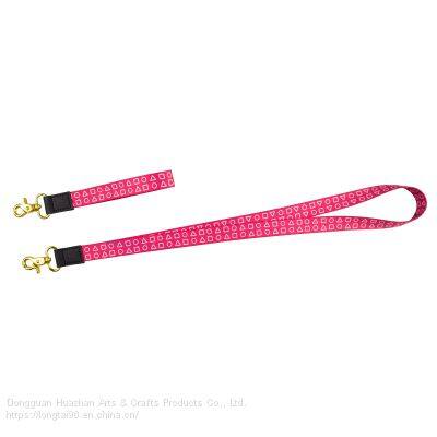 Color Mobile Phone Lanyard Jacquard Technology Logo Lanyard Metal Accessories photo-3
