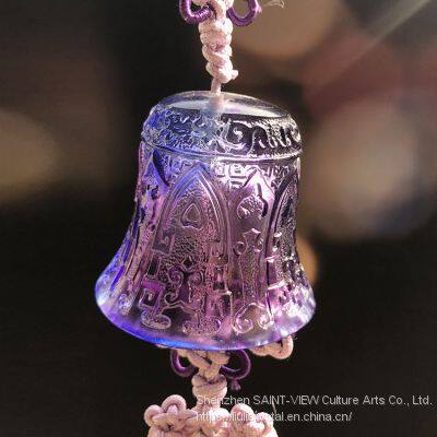 Handmade Crystal Religious Kwan Yin Buddha Head Car Hanging Pendant photo-4
