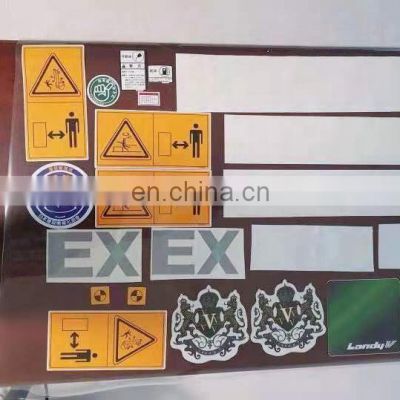 Hot sales Excavator Whole Machine Body Sticker Exterior  decorative sticker