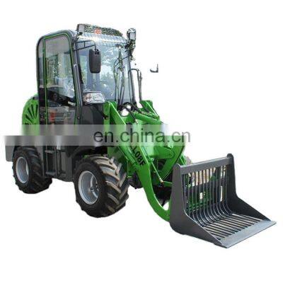 4wd mini ZL08 0.8 ton yard garden wheel loader radlader telescopic wheel loader with fork for sale