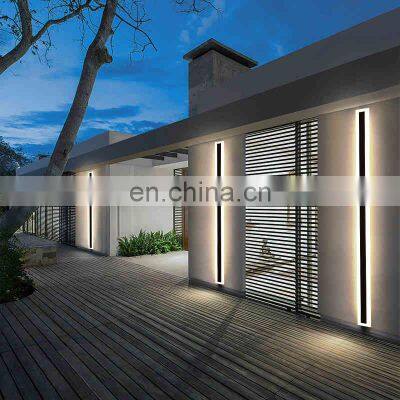 Aluminum Exterior Contemporary Decorative Living Room Indoor Outside Wall Light Fixture