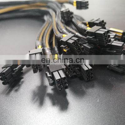 2022 Hot Sale PCI-E 8 Pin to Dual 6+2 Pin Power Splitter Cable Graphics Card PCIE PCI 8Pin to Dual 8Pin Power Cable