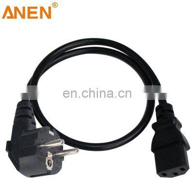 Anen Ac Extension Euro Standard Waterproof Right Angle Plug Iec C13 Eu Power Cord Plug photo-5