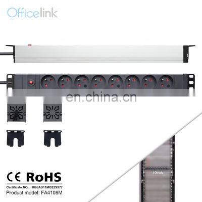 PDU with French socket and Thermal breaker