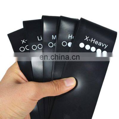 Custom wholesale Latex resistance bands set les resist exercise band with 5 pc