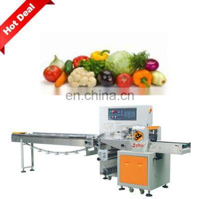 Hot Selling Automatic Three Servo Vegetable Fruit Horizontal Packing Machine