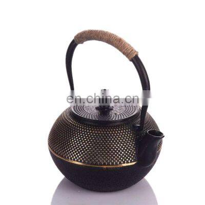 Double Warmer 700ml Cast Iron Black Tea Cup Sets Teapot photo-2