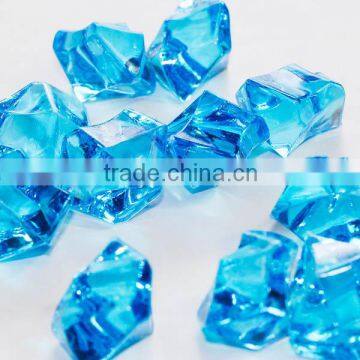 Blue acrylic stone artificial stone fish can filler