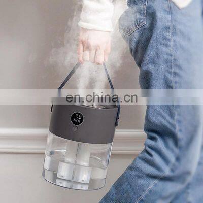 Personal 2000mL Tank Capacity Double Spray Cool Mist 4000 Battery Night Light Portable Ultrasonic H2o Space Air Humidifiers photo-5