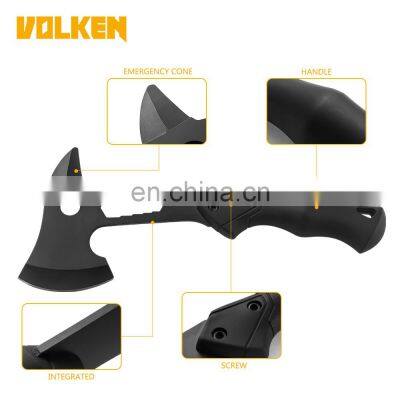 New Outdoor Multi-purpose Open Mountain Axe With Hexagon Board Hand and All Black Rubber Handle Fire Axe photo-4