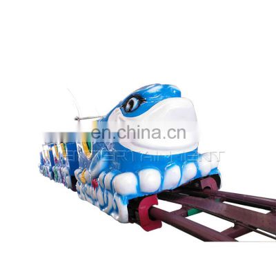 New Design Amusement Track Shark Train Mini Shark Roller Coaster For Sale