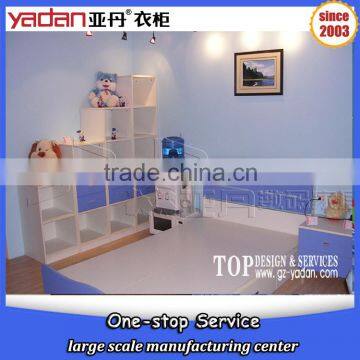 Cartoon Designs of Single Size Drawer Kid Bed and Wardrobe Customized Enviromental Furniture photo-4