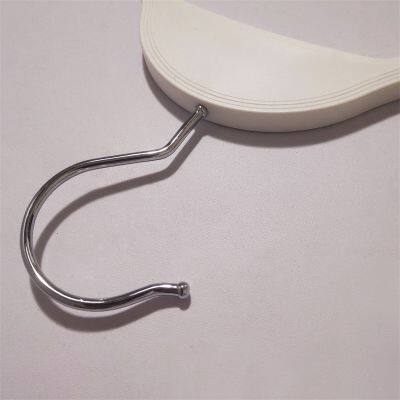 High Quality Clothing Shop Display White Plastic Pajamas Hangers Swivel Durable Non-slip Rack photo-3