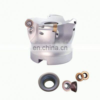 Factory TRS Round Dowel Face Mill Indexable Face Milling Cutter Head photo-3