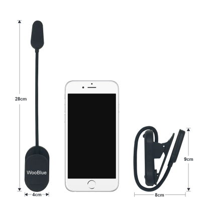 No Blu-Ray Book Lamp Mini Usb Rechargeable Book Reading Light in Bed Clip On Led Book Light photo-6