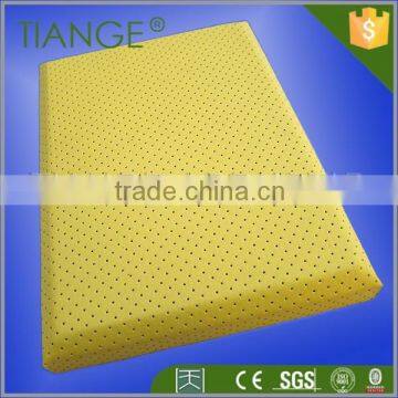 Decorative sound absorbing fabric panel soundproof fiberglass ceiling manufacture