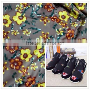 tie dye printed polyamide spandex fabric for footwear