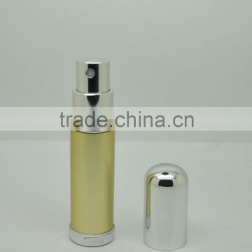 5ml perfume metal bottle ,cosmetic glass spraying bottle