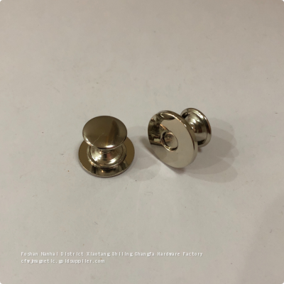 18MM Nickel-plated Ultra-thin Double-sided Rivet Magnetic Button photo-3