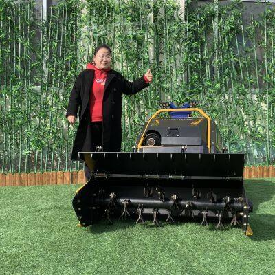 Compact Loncin 764CC Gasoline Engine Multifunctional 1000mm Cutting Width Remote Controlled Flail Mulcher photo-3