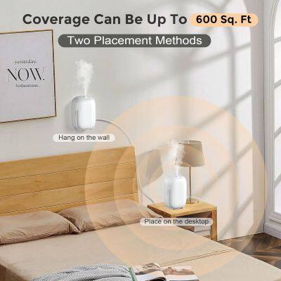 High Repurchase Rate Plastic Material Wall-Mounted Air Purifier Electric Dual Fluid Scent Oil Machine 150ml Mist Aroma Diffuser photo-4
