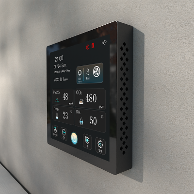 HRV Heat Recovery Ventilation System Controller CO2 PM2.5 TUYA APP AC 220V Smart Ventilation Fan Controller photo-2