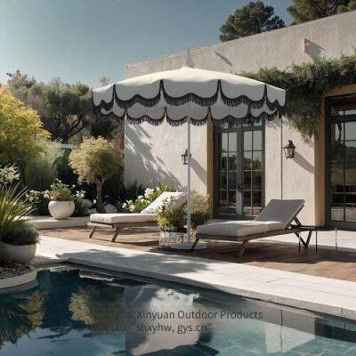 Garden Umbrella, Patio Umbrella, Pagoda Tassel Courtyard Umbrella, Sunbrella European Style Sunshade Umbrella