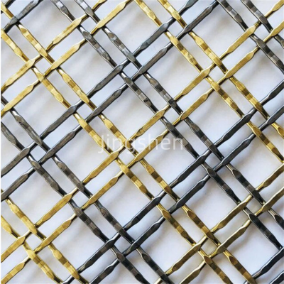 Construction Metal Mesh, Bronze-colored Decorative Metal Wire Mesh, Suitable for Furniture. photo-2