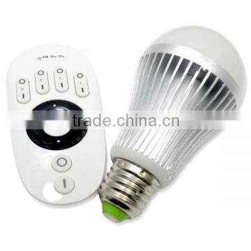 New design RF remote control warm white or cool white wifi e27 6W LED bulb light with CE,Rohs,ul certificate