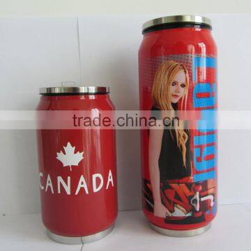 Fashion Cola Vacuum Flask, Colorful Artworks, Double Wall Stainless Steel, Hot photo-3
