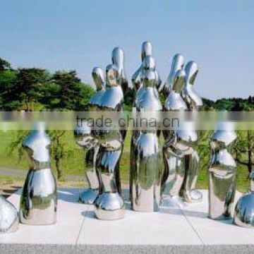 large outdoor metal craft garden stainless steel sculpture