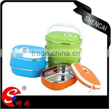 Kid Rectangular Insulated Stainless Steel Tiffin Lunch Box/ Thermos For Hot Food/Storage Box photo-2